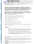 Cover page: The Effect of Depressive Symptoms on Adherence to Daily Oral PrEP in Men who have Sex with Men and Transgender Women: A Marginal Structural Model Analysis of The iPrEx OLE Study.