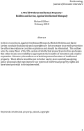 Cover page: A World Without Intellectual Property? Boldrin and Levine, Against Intellectual Monopoly