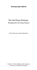 Cover page: The San Diego Dialogue: Reshaping the San Diego Region