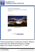 Cover page: Future Perspectives in melanoma research:
Meeting report from the "Melanoma Research: a bridge Naples-USA. Naples, December 6th-7th 2010".