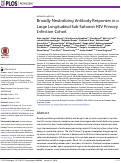 Cover page: Broadly Neutralizing Antibody Responses in a Large Longitudinal Sub-Saharan HIV Primary Infection Cohort