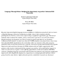 Cover page: Language Through Music: Bridging the Opportunity Gap in the ELD Classroom