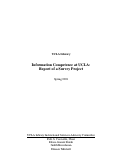 Cover page: Information Competence at UCLA: Report of a Survey Project