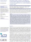 Cover page: Promoting equity, inclusion, and efficiency: A team science approach to the development of authorship guidelines for a multi-disciplinary research team.