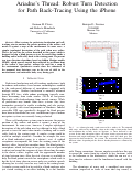 Cover page: Ariadne’s Thread: Robust Turn Detection for Path Back-Tracing Using the iPhone
