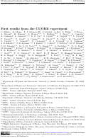 Cover page: First results from the CUORE experiment