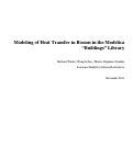 Cover page: Modeling of Heat Transfer in Rooms in the Modelica Buildings Library