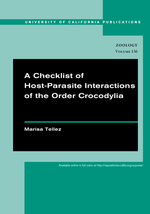 Cover page of Checklist of Host-Parasite Interactions of the Order Crocodylia
