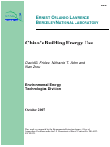 Cover page: China's Building Energy Use