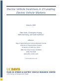 Cover page: Electric Vehicle Incentives in 15 Leading Electric Vehicle Markets