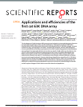 Cover page: Applications and efficiencies of the first cat 63K DNA array.