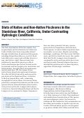 Cover page: Diets of Native and Non-Native Piscivores in the Stanislaus River, California, Under Contrasting Hydrologic Conditions