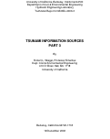 Cover page of Tsunami Information Sources: Part 3