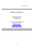 Cover page: California's Freight Patterns