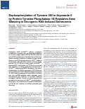 Cover page: Dephosphorylation of Tyrosine 393 in Argonaute 2 by Protein Tyrosine Phosphatase 1B Regulates Gene Silencing in Oncogenic RAS-Induced Senescence