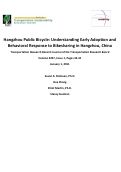 Cover page: China's Hangzhou Public Bicycle