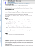 Cover page: Digital Health for Assessment and Intervention Targeting Tobacco and Cannabis Co-Use