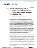 Cover page: Insect vector manipulation by a plant virus and simulation modeling of its potential impact on crop infection