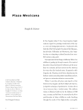 Cover page: Morella/Oaxaca -- Plaza Mexicana