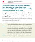 Cover page: Association of global and local low endothelial shear stress with high-risk plaque using intracoronary 3D optical coherence tomography: Introduction of 'shear stress score'.