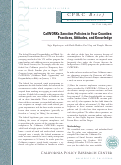 Cover page: CalWORKs Sanction Policies in Four Counties: Practices, Attitudes, and Knowledge - Policy Brief