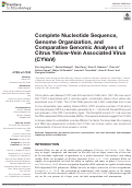 Cover page: Complete Nucleotide Sequence, Genome Organization, and Comparative Genomic Analyses of Citrus Yellow-Vein Associated Virus (CYVaV).