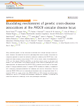 Cover page: Elucidating mechanisms of genetic cross-disease associations at the PROCR vascular disease locus