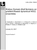 Cover page: Möbius domain-wall fermions on gradient-flowed dynamical HISQ ensembles