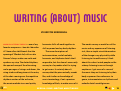 Cover page: Writing (about) Music