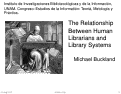 Cover page: The Relationship Between Human Librarians and Library Systems