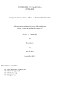 Cover page: Essays on Macroeconomic Effects of Resource Misallocation