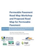 Cover page: Permeable Pavement Road Map Workshop and Proposed Road Map for Permeable Pavement