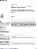 Cover page: A general approach to detecting migration events in digital trace data