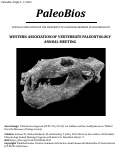 Cover page: 2023 Western Association of Vertebrate Paleontology Annual Meeting: Program with Abstracts