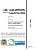 Cover page: Climate change scenarios and sea level rise estimates for the California 2008 Climate Change Scenarios Assessment