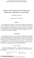 Cover page: Adjoint and Compensated Compactness Methods for Hamilton–Jacobi PDE