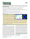 Cover page: Liquid-liquid phase separation in aerosol particles: imaging at the nanometer scale.