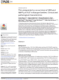 Cover page: The unexpected co-occurrence of GRN and MAPT p.A152T in Basque families: Clinical and pathological characteristics