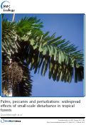 Cover page: Palms, peccaries and perturbations: widespread effects of small-scale disturbance in tropical forests