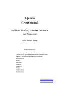 Cover page: A Janela (The Window)