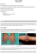 Cover page: Juvenile dermatomyositis with joint contractures and calcinosis cutis