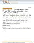 Cover page: Author Correction: Near-real-time monitoring of global CO2 emissions reveals the effects of the COVID-19 pandemic
