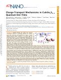 Cover page: Charge transport mechanisms in CuInSe<sub>x</sub>S<sub>2-x</sub> quantum dot films