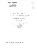 Cover page: The institutional character of computerized information systems