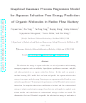 Cover page: Graphical Gaussian Process Regression Model for Aqueous Solvation Free Energy Prediction of Organic Molecules in Redox Flow Battery