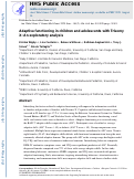 Cover page: Adaptive functioning in children and adolescents with Trisomy X: An exploratory analysis