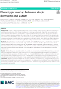 Cover page: Phenotypic overlap between atopic dermatitis and autism
