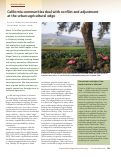 Cover page: California communities deal with conflict and adjustment  at the urban-agricultural edge