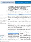Cover page: Cetuximab Plus Chemoradiotherapy in Immunocompetent Patients With Anal Carcinoma: A Phase II Eastern Cooperative Oncology Group–American College of Radiology Imaging Network Cancer Research Group Trial (E3205)