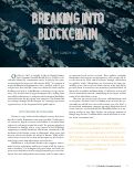 Cover page: Breaking into Blockchain